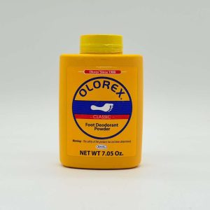 Olorex Classic Foot Deodorant Powder.