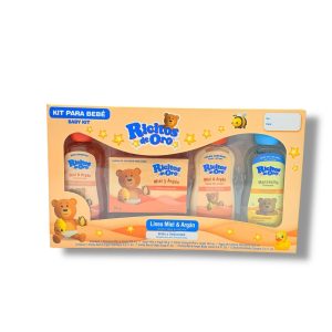 Kit para bebé Ricitos de Oro - Línea Miel & Argán
