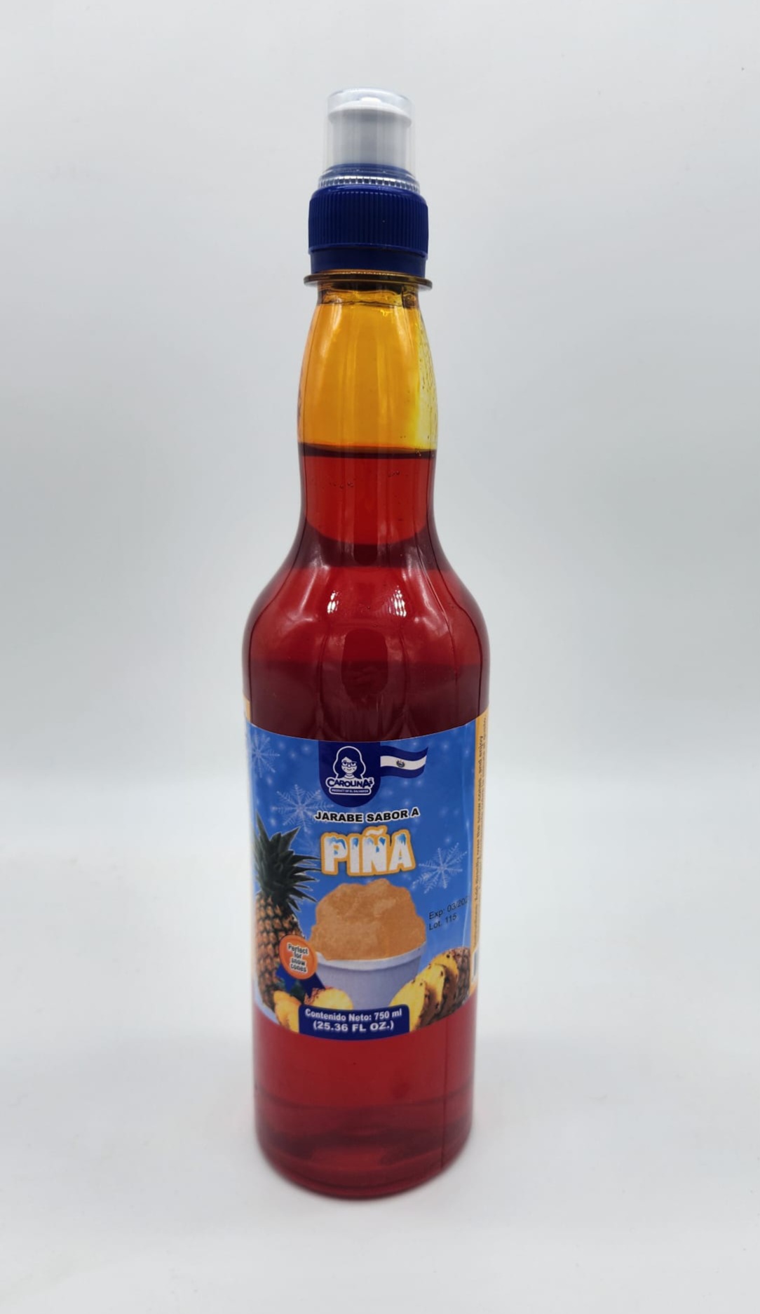 JARABE PARA MINUTAS O RASPADOS SABOR PIÑA (25.36 OZ)