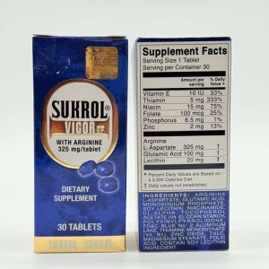 Sukrol Vigor EF con Arginina (30 tabletas)