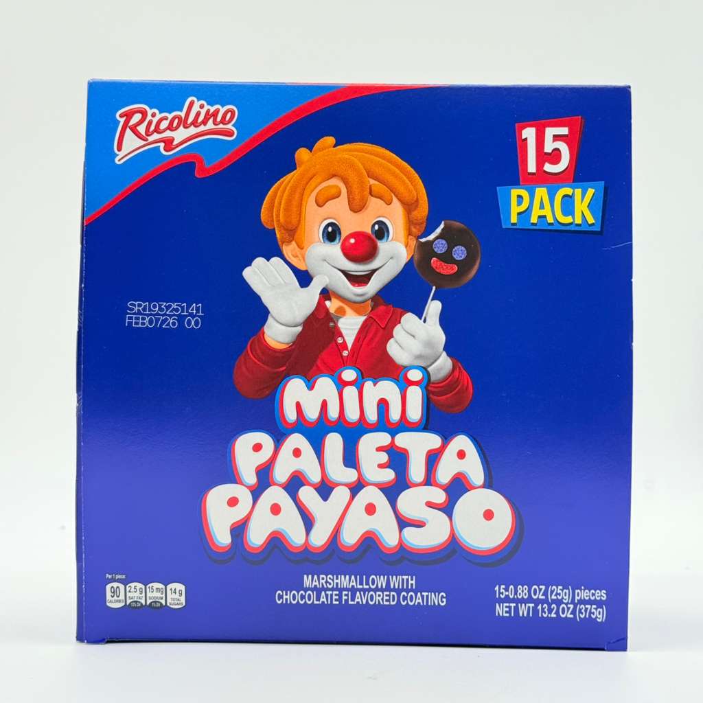 Mini Paleta Payaso Ricolino – 15 Pack