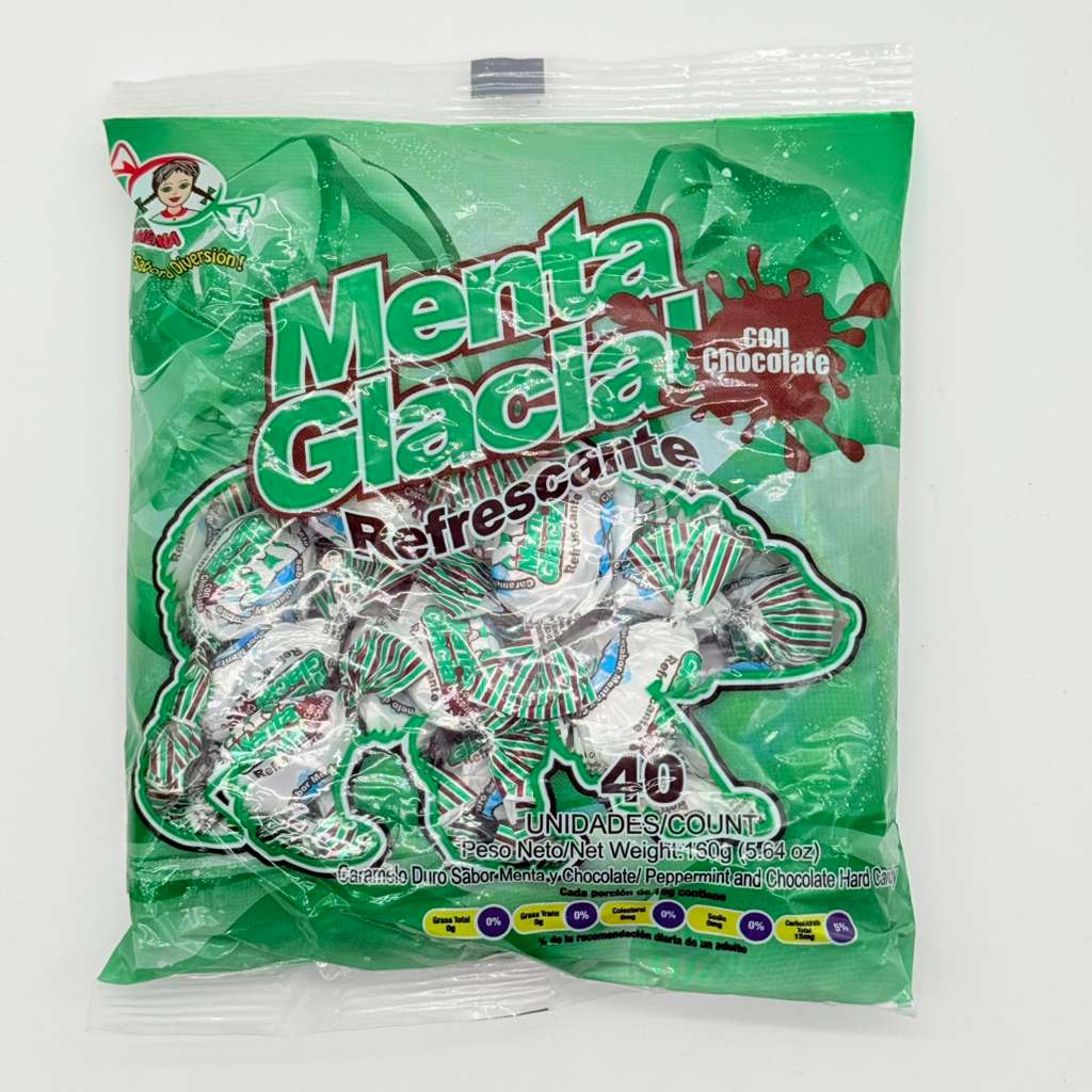 Menta Glacial con Chocolate - Caramelos Refrescantes